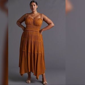 Anthropologie - Ruched Slip Dress